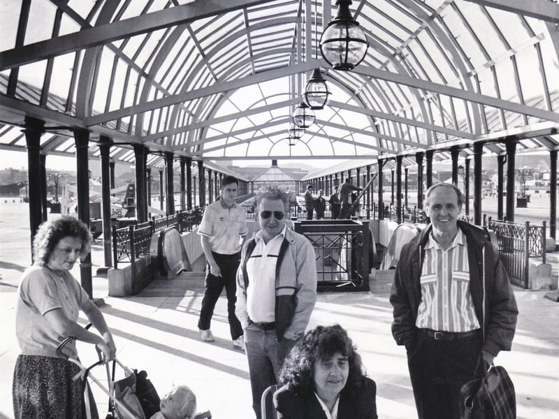 Shoppers at Meadowhall on the opening day, September 4, 1990
