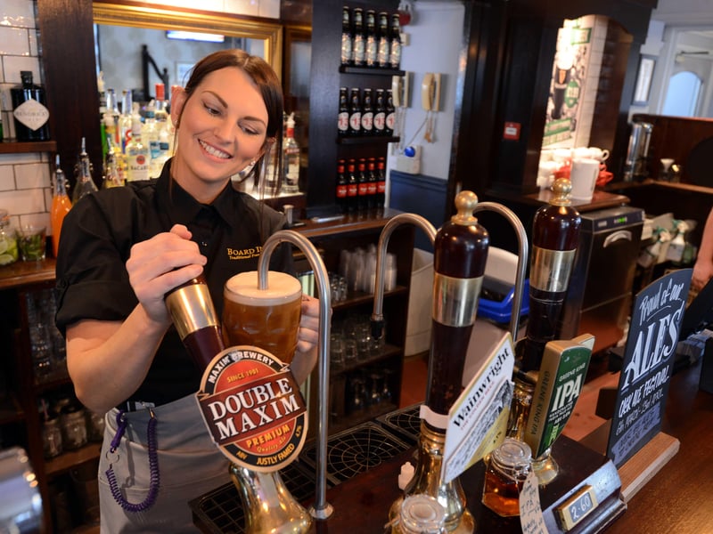Laura Tye was ready to greet customers in 2017.