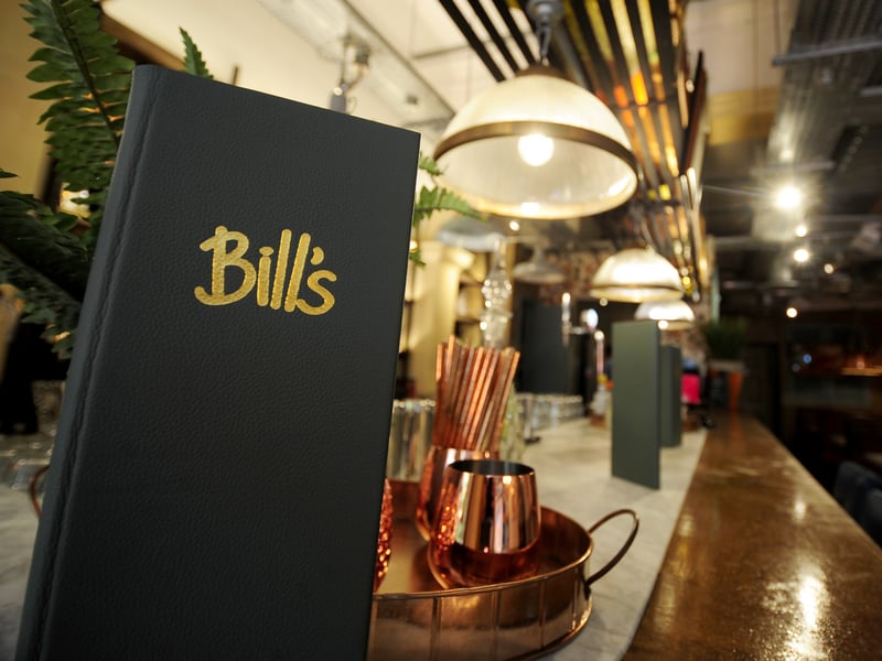 One of Leeds' favourite restaurants, Bill's was the fourth-most booked restaurant.