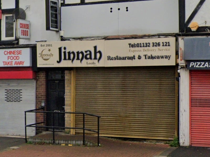 Jinnah Restaurant and Takeaway on York Road, Seacroft, was rated 2* on January 21.