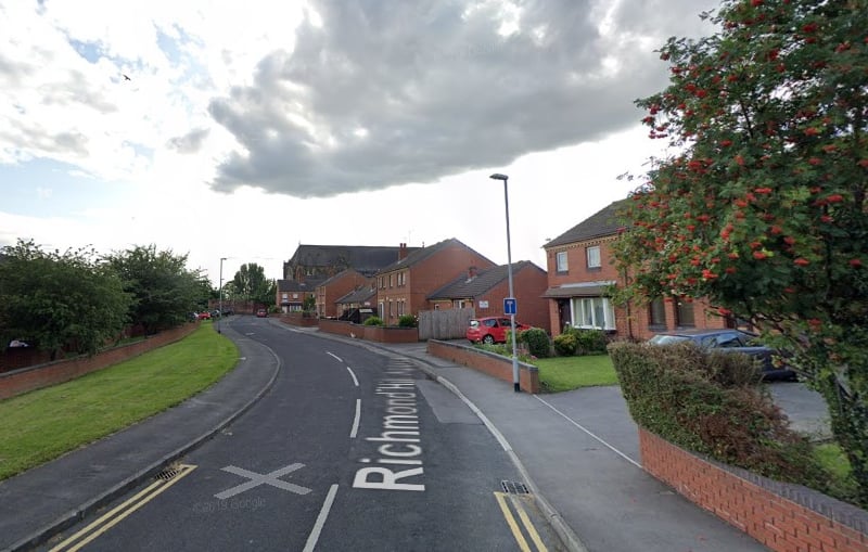 East End Park & Richmond Hill reported 20 weapon offences between April 2025 and March 2026.