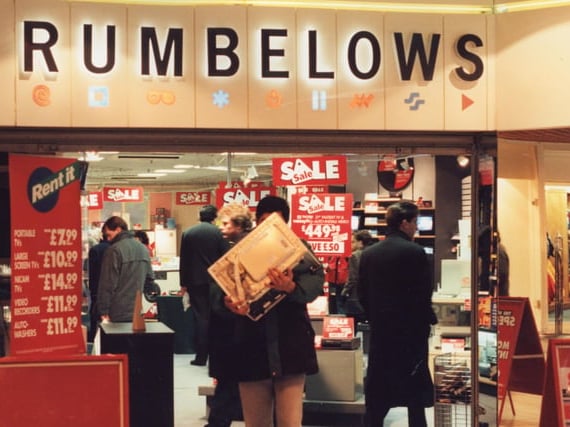 Before Amazon, there was high street chain Rumbelows, which closed down in 1995.