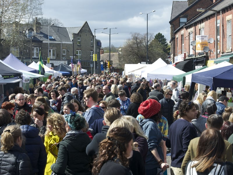 Sharrow Vale Road is one of Sheffield's best streets for independent shops and cafes. Three times a year it is home to the hugely popular Sharrow Vale Market, with around 100 stalls stretching from Hunters Bar roundabout to the Stewart Road and Peaks car parks. You can find everything from locally reared and home made produce, to crafts, clothes and plants, along with hot food from around the globe.