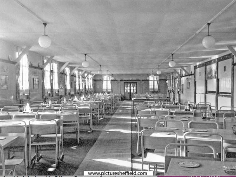 Aircraftsmern's Dinning Hall in 1956  during Air Officer Commanding's Inspection, RAF Norton. Photo: Picture Sheffield