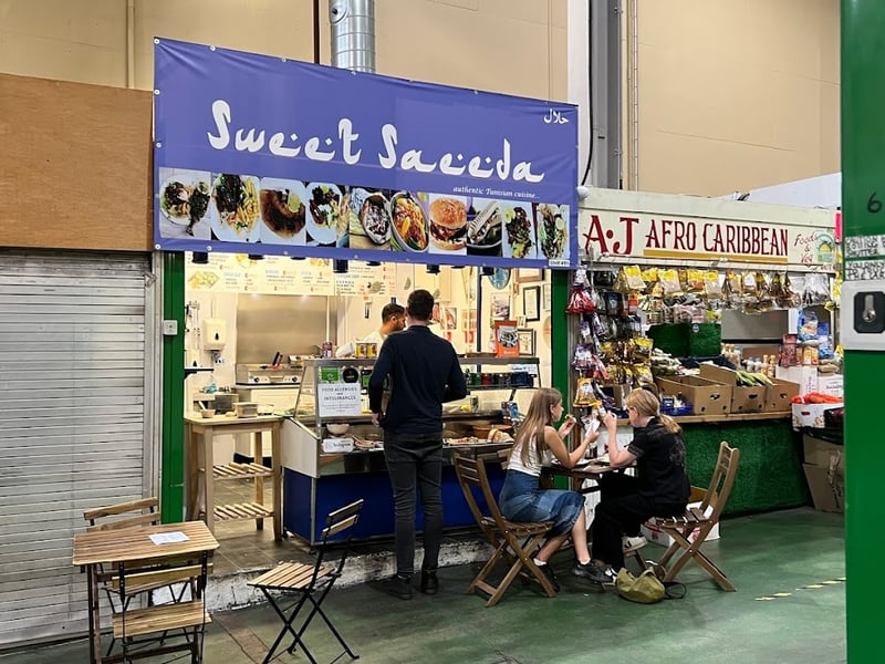 Hidden away in Leeds Kirkgate Market, Sweet Saeeda serves traditional Tunisian street food, including brik, merguez and its popular Tunisian plates. 📍Leeds Kirkgate Market, Row F. Hall 1981, Leeds LS2 7JJ