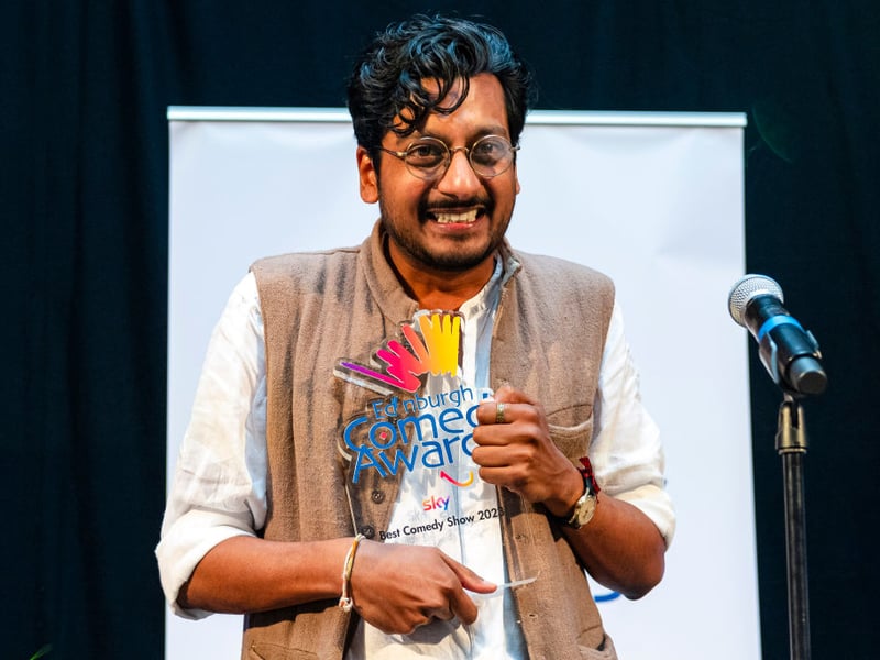 Ahir Sha's poignant, playful and politically-engaged show 'Ends' scooped the Edinburgh Comedy Award in 2023 - despite it initially being billed as a work in progress. He's back with a finished show entitled 'Golden', about "love, money, family, responsibility, fear, forever and frogs." See him at the Pleasance Courtyard from August 6-30.