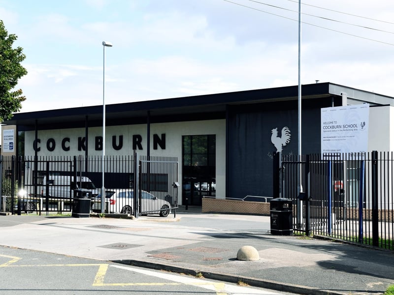 Cockburn School, located on Gipsy Lane, Beeston, scored an attainment 8 average of 49.1.