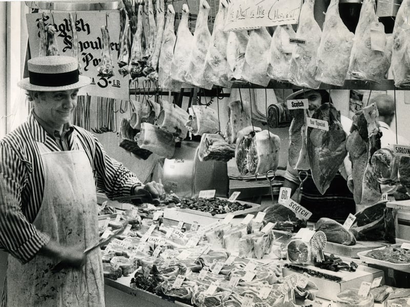 A stall at Sheffield's Castle Market in June 1972