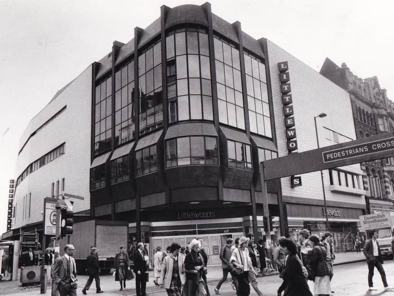 Littlewoods reopened its Briggate store in Leeds in October 1984 after a complete refurbishment costing £1.5 million. The store was taken over by M&S in the summer of 1997.
