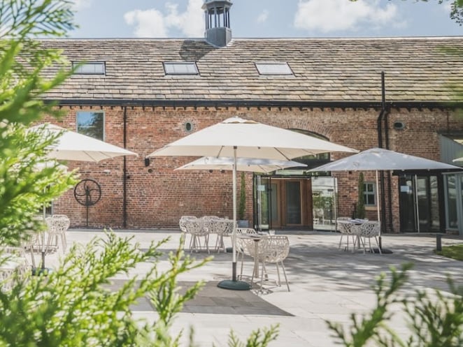 Cuisine: Modern British. Price: £££. Short description: "This rustic restored barn is the more informal dining option at the Moor Hall country house hotel, and shares the same ethos as its revered big sister, with much of the seasonal produce coming from their walled garden and grounds – which are well worth exploring. "