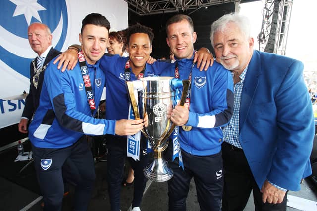 Enda Stevens, Kyle Bennett and Michael Doyle all joined Pompey in the summer on 2015.