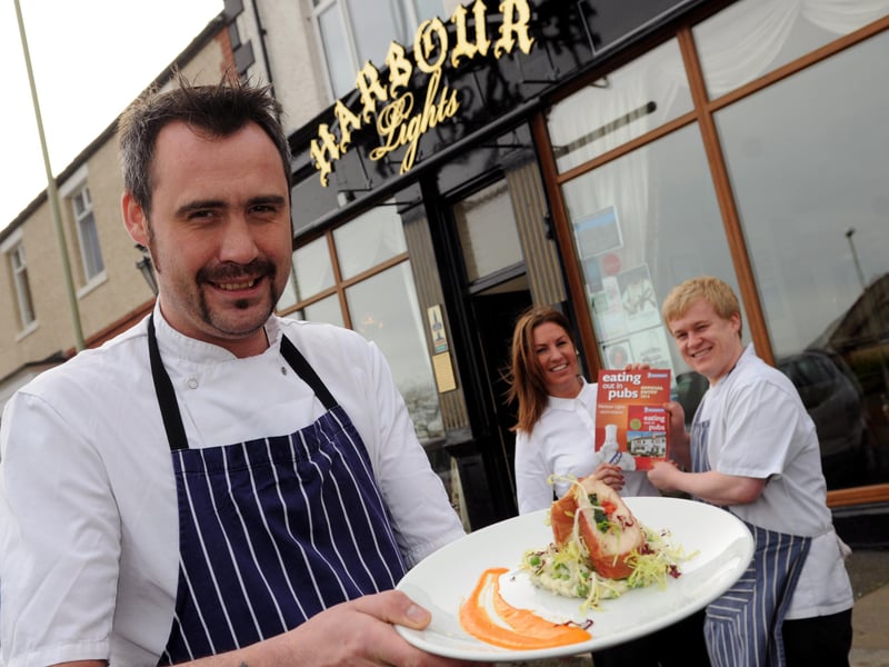 Harbour Lights head chef Leon Dodd, from Fulwell, was pictured with Sarah Brown and Mark Middleton at the South Shields venue in 2013.
He also reached the finals of MasterChef: The Professionals.