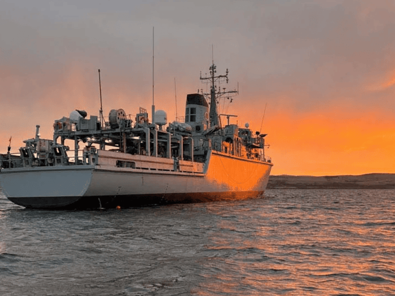 HMS Cattistock has recently been operating around British waters, and was primarily in Plymouth in the summer.