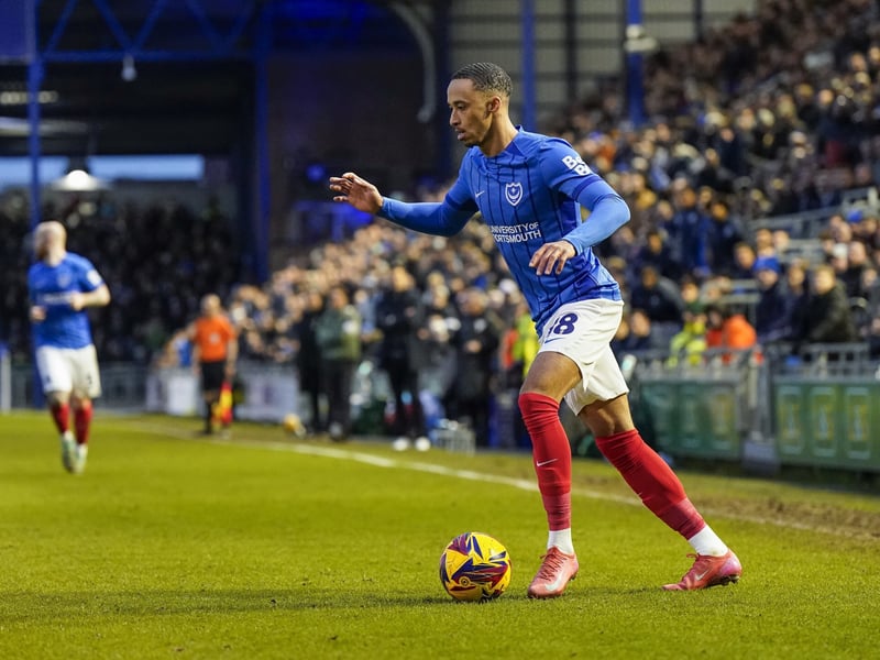 The attack-minded left-back was often utilised on the wing during his short-time at Fratton Park.