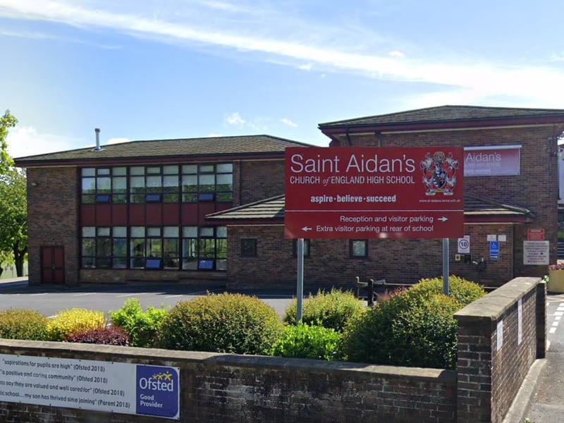St Aidan's has an acceptance rate of 80.51%, making 160 offers to new pupils this year.