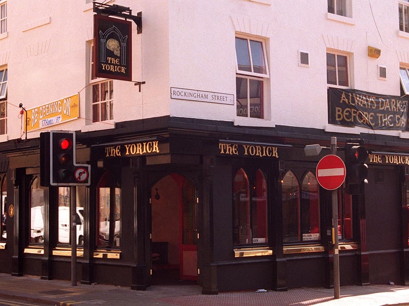 The Yorick pub, on Rockingham Street, Sheffield, in 1997