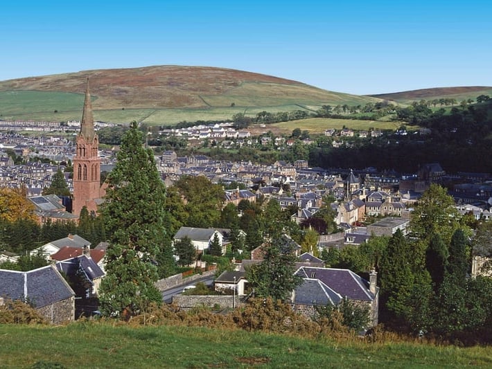 School pupils in the Scottish Borders, including the town of Galashiels, passed 75.1 per cent of their National 5 exams.