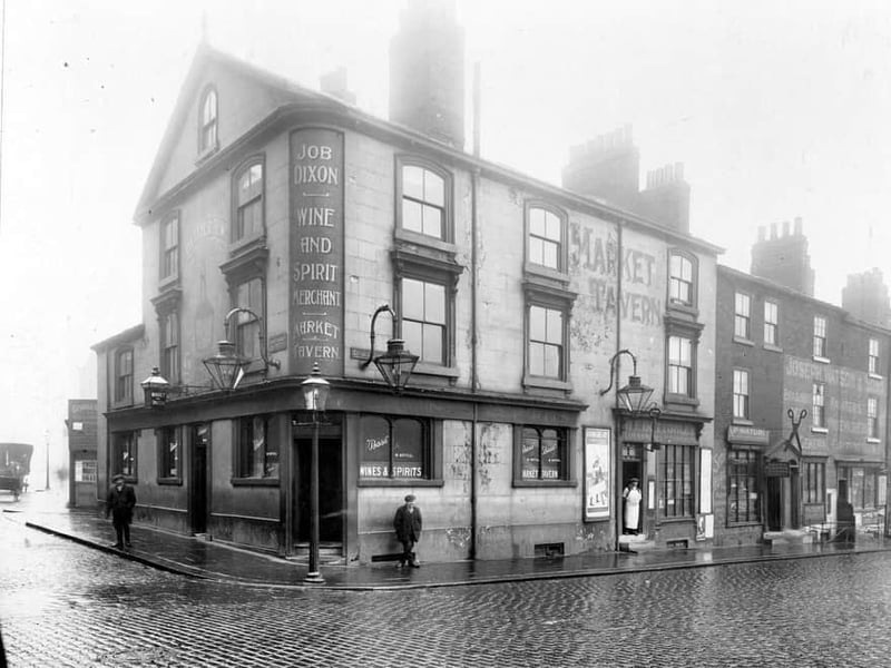 The Market Tavern, Leeds, which was known locally as 'The Mad House'. The last pint was pulled at the pub in 1995, and it was demolished a few months later, to make way for a car park, despite a spirited campaign run by The Leeds Civic Trust.