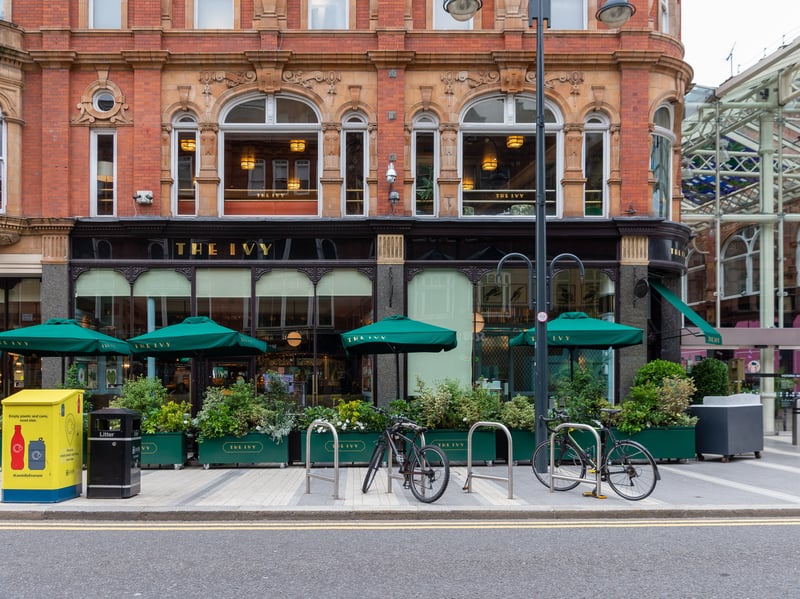 Like previous months, The Ivy remains Leeds' most popular restaurant on OpenTable.