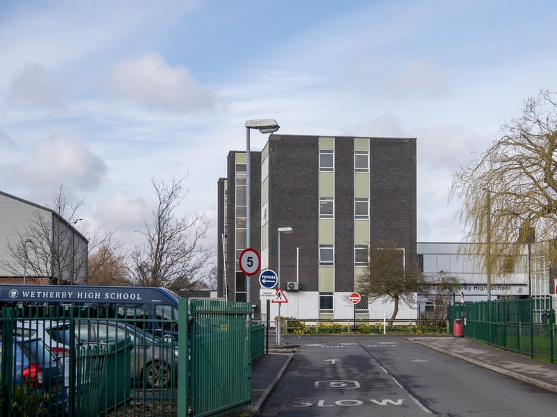 Wetherby High School, located on Hallfield Lane, Wetherby, scored an attainment 8 average of 49.4.