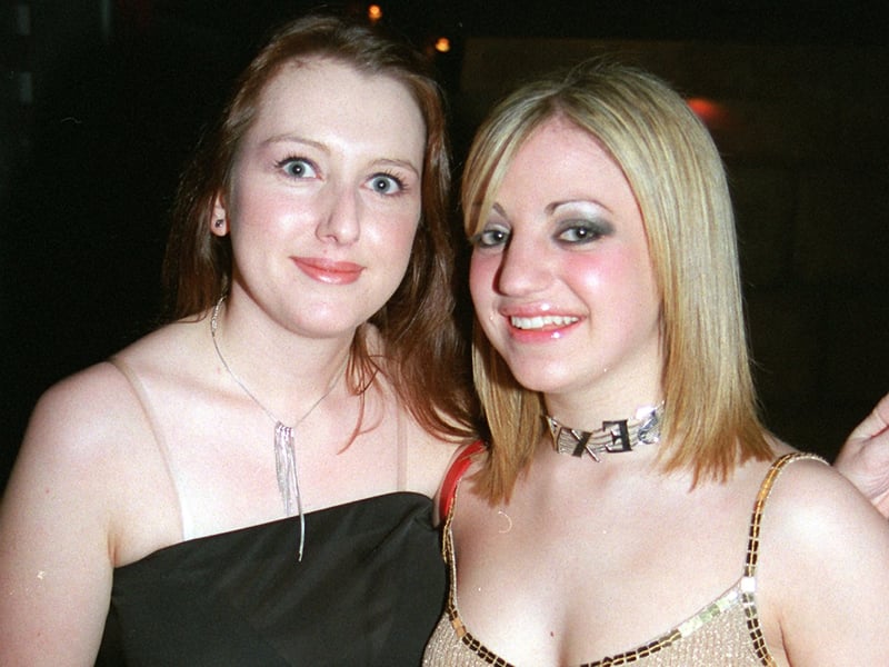 Victoria and Gail at Kingdom nightclub, Sheffield city centre, in 2003