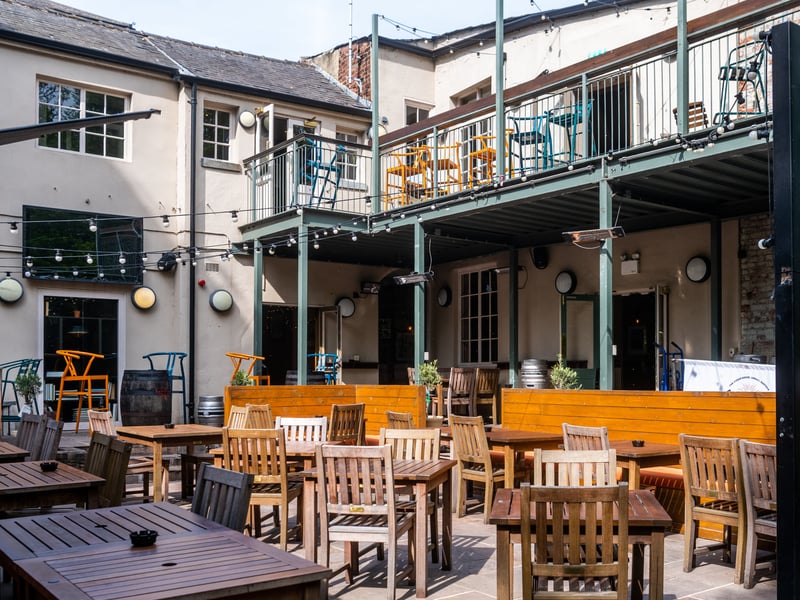A popular city centre spot, Lamb and Flag's cosy beer garden  sits right next to Leeds Minster and becomes extra popular during warm weather. 📍1 Church Row, Leeds LS2 7HD