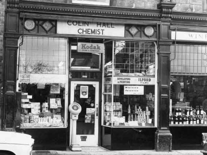 Colin Hall Chemist, Fulwood Road, Ranmoor, Sheffield, in 1967