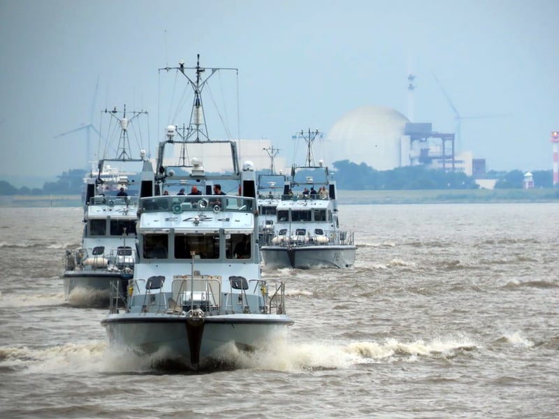 The Royal Navy's P2000 Archer-class vessels, based in Portsmouth, have been primarily been conducting operations around the British coast. Recently, they have been involved in trials alongside Rattler-class drone boats.