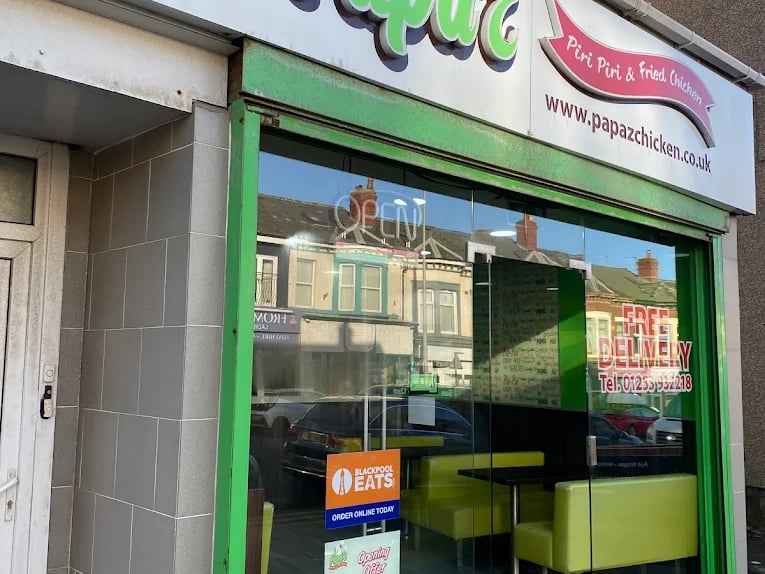 Papa'z Piri Piri and Fried Chicken, Dickson Road, was awarded a Food Hygiene Rating of 5 (Very Good) by Blackpool Borough Council on 7th October 2026.