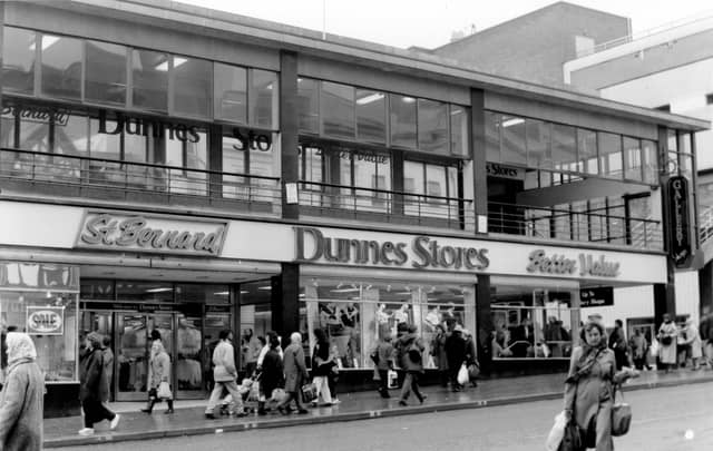 Dunnes Stores, Sheffield city centre, in February 1991