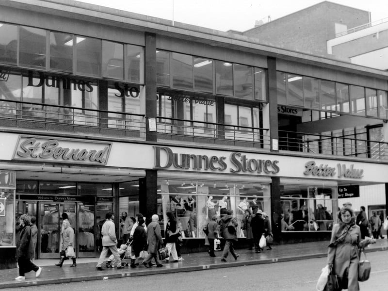 Dunnes Stores, Sheffield city centre, in February 1991