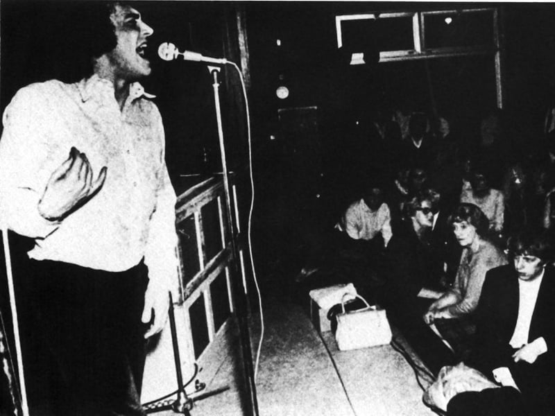 Sheffield singer Joe Cocker performs at the Black Swan (later the Boardwalk) in 1968