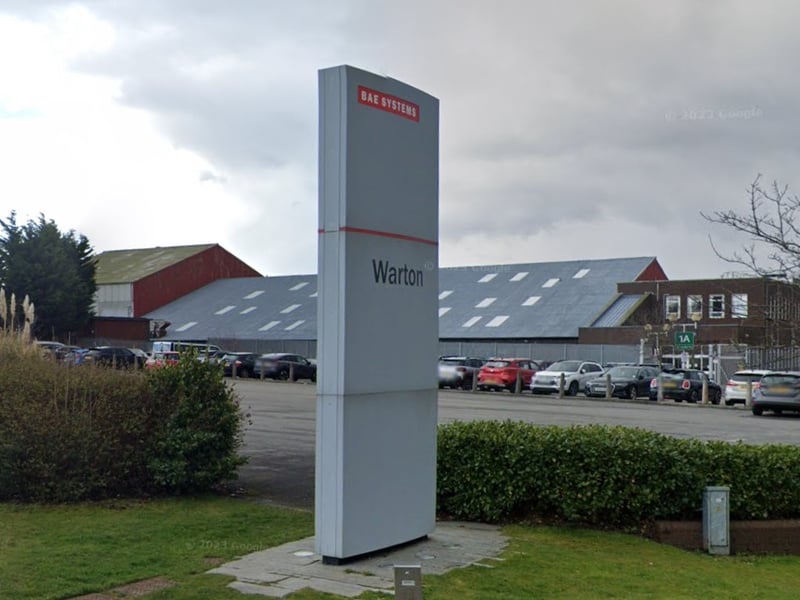 Engineering & Manufacturing. Has sites in Samlesbury and Warton.