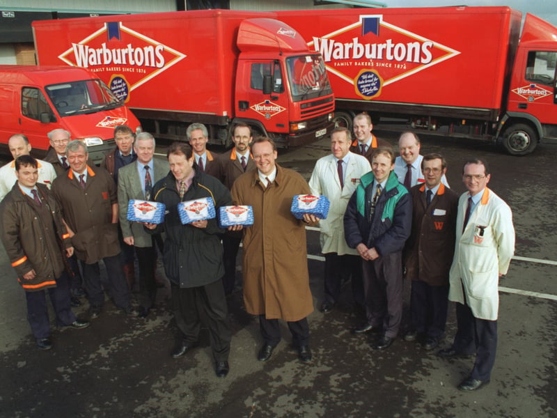 Warburtons Bakery, founded in Bolton in 1876 (when it was still firmly Lancashire) is now the UK’s largest bakery brand. Picture shows staff from Warburtons bakery at their new £750,000 premises at Blackpool Business Park in 2006.