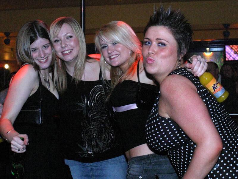 A great night out at Reflex 80s bar, Sheffield, in 2004