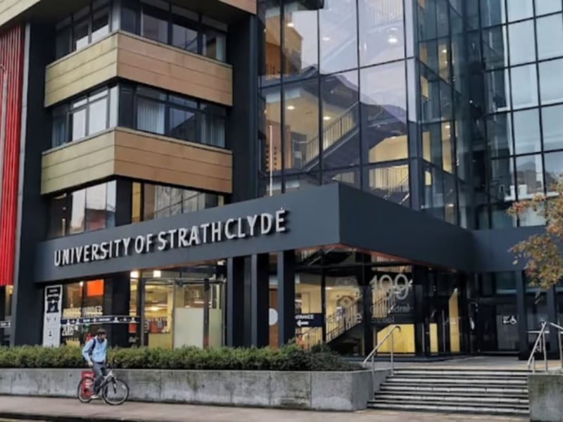 Students from Glasgow's University of Strathclyde, have an 84 per cent success rate in finding jobs or study within 15 months of graduating.