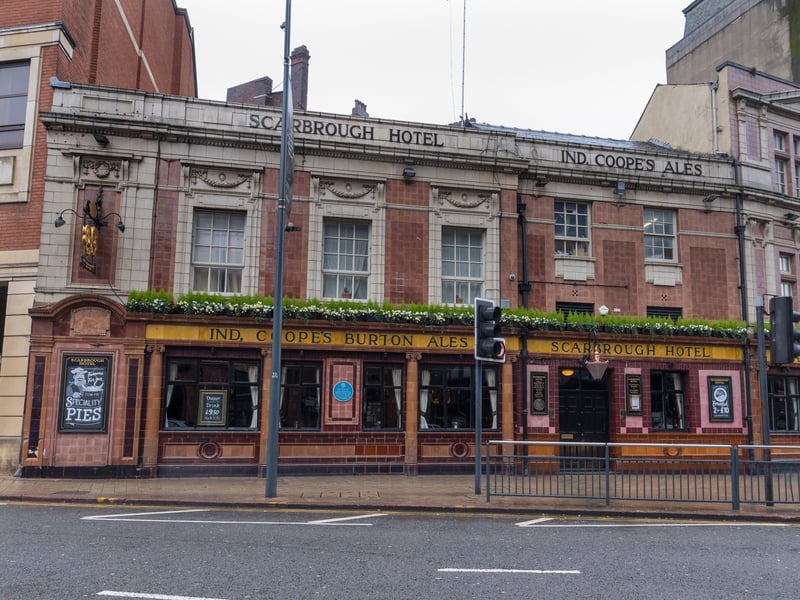 The Scarbrough Hotel stands on the site of a medieval manor house, rebuilt in 1765. It became a pub in the 1890s under City Varieties owner Fred Wood.