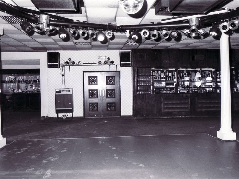 The dance floor at the newly refurbished Beeches Restaurant, in Rotherham, in September 1986