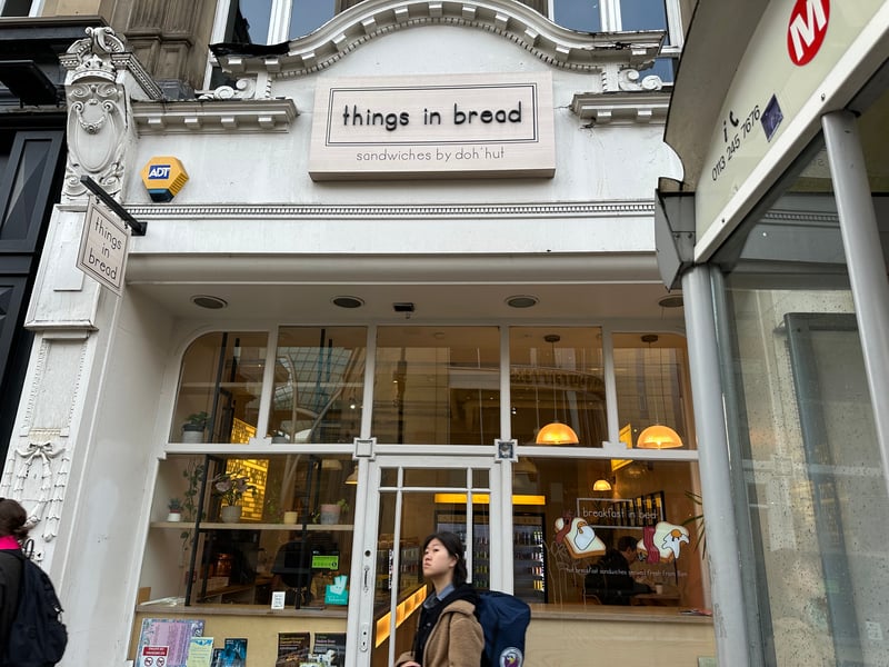 Things in Bread is praised by Google reviewers for its thick-cut bread, imaginative specials and generously filled sandwiches.