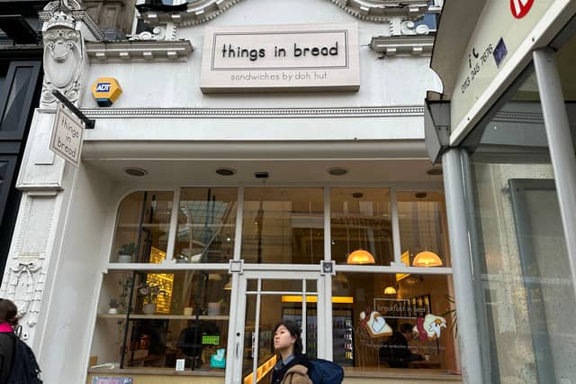 Nick Moore named Things In Bread - located on Boar Lane, Leeds city centre.