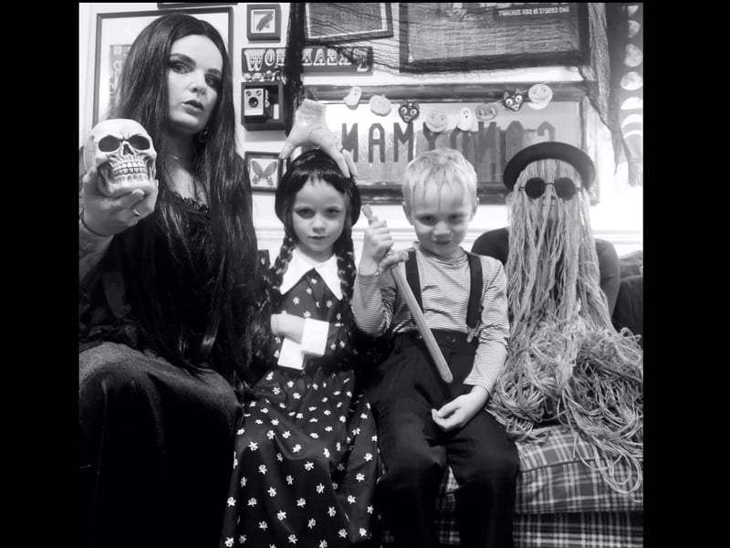 Bethany Rhiannon and her very own  Addams Family.