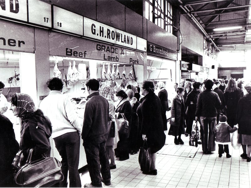 Shopping at Castle Market, Sheffield, in the 1970s