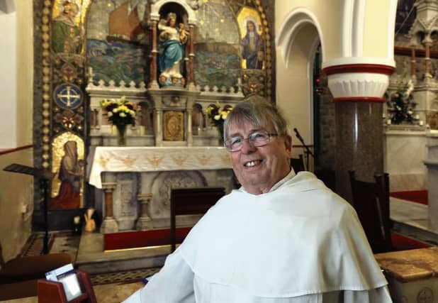 Fr Donal Sweeney in St Mary’s Church, Claddagh, this week. PHOTO: JOE O'SHAUGHNESSY.