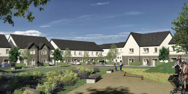 A computer-generated image of the proposed housing development on the Letteragh Road.