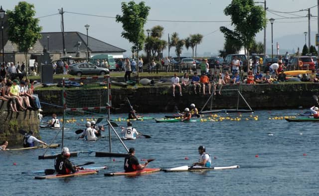 The Claddagh Basin was a popular location for watersports in the past.