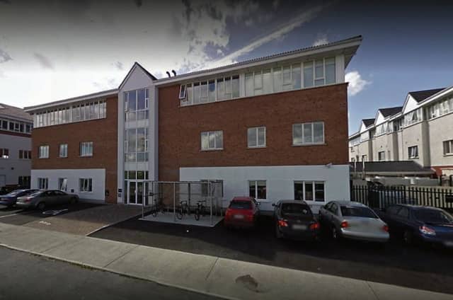 One of the office blocks in Ballybrit Business Park which is being transformed into emergency accommodation.