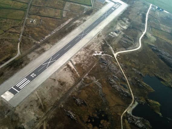 The airstrip on Inishbofin which has not been brought into use.