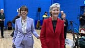 Deputy Catherine Connolly at the Galway West Count Centre in Salthill this morning. 