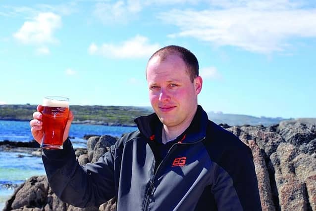 Kevin O'Hara whose microbrewery, Independent Brewery, based in Carraroe is supported by Údarás na Gaeltachta.