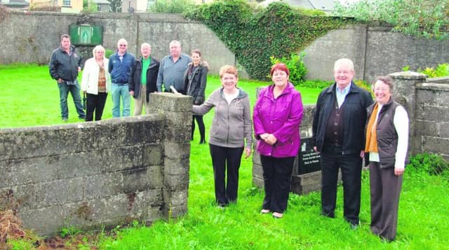 Members of the committee involved in the restoration of the graveyard which was attached to the old mothers and babies home in Tuam.
From left: Arthur McDonagh, Maura Ryan, David Collins, John Lowe, Martin Ford, Caroline Canney, Catherine Corless, Teresa Kelly, Padraig and Ellen Dooley. Photo: Johnny Ryan Photography.